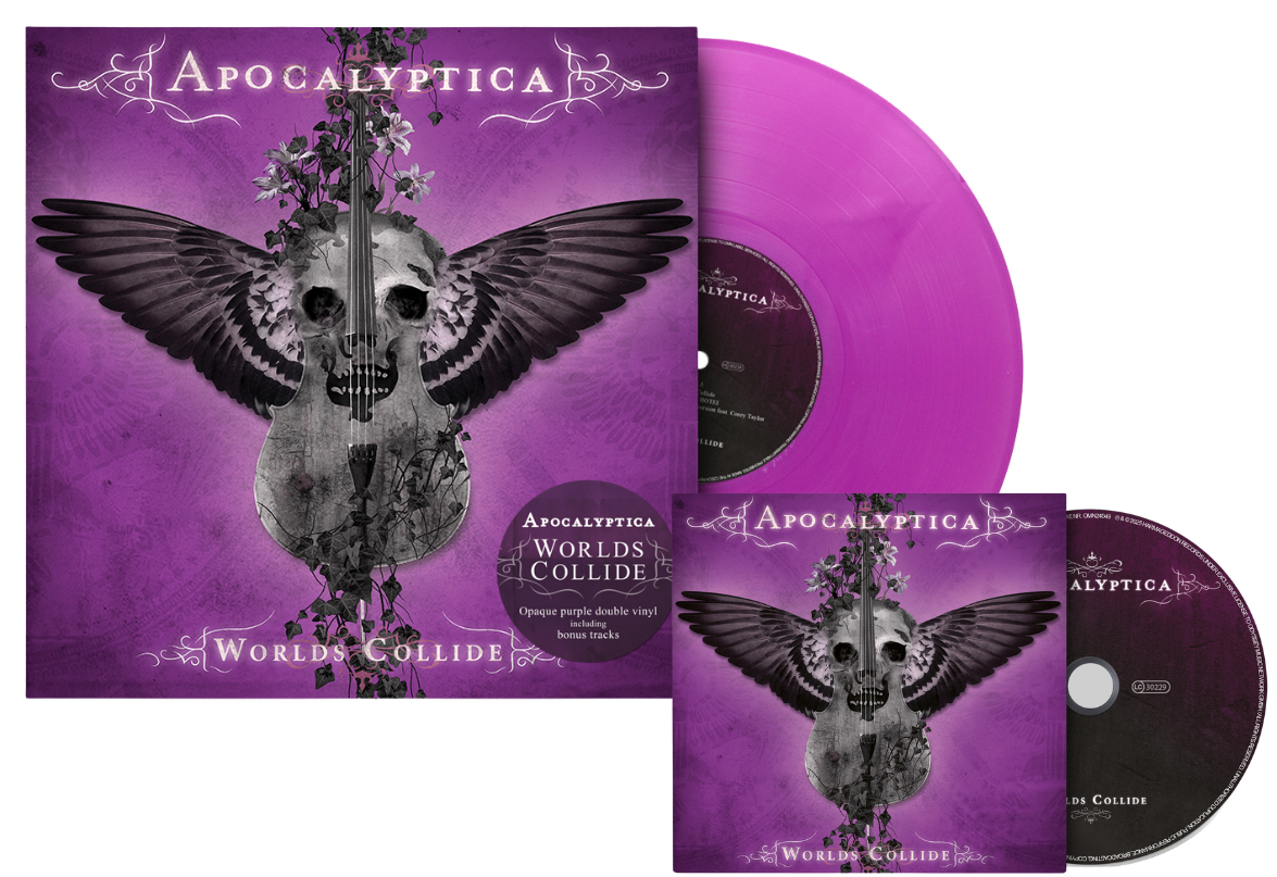 APOCALYPTICA - Worlds Collide Bundle (CD &amp; Purple Opaque Double-Vinyl)