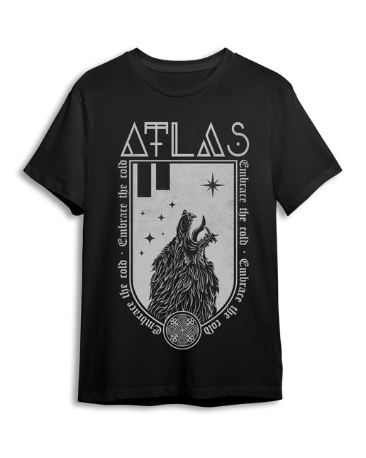 ATLAS - Wolf Black T-Shirt