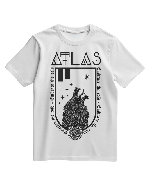 ATLAS - Wolf White T-Shirt