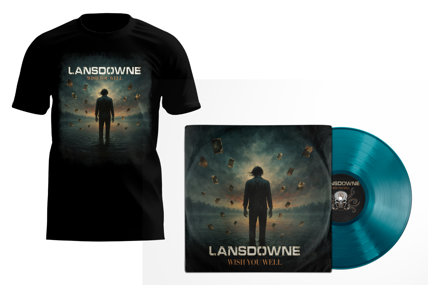 LANSDOWNE - Wish You Well T-Shirt & LP Bundle