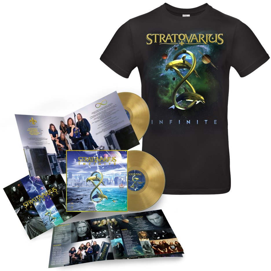 STRATOVARIUS - Infinite Doppel-Vinyl (2026 Re-Issue gold 2-LP & T-Shirt