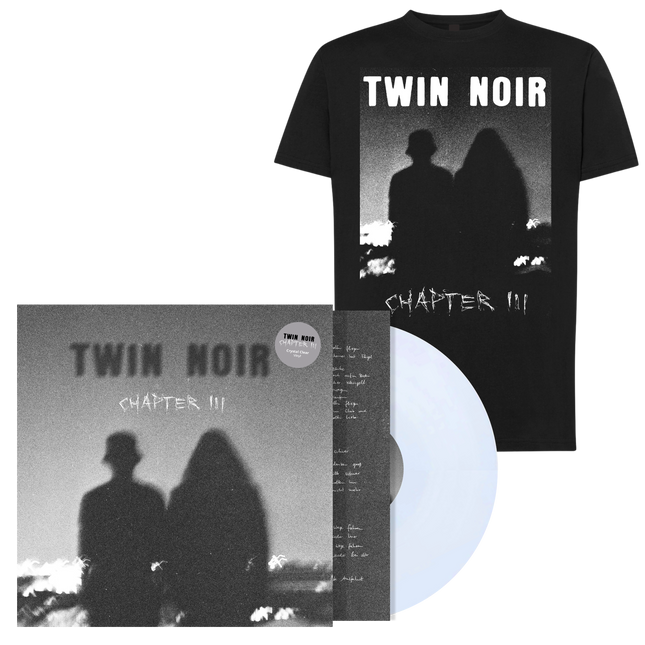 TWIN NOIR - Chapter 3 T-Shirt & Crystal Clear Vinyl Bundle