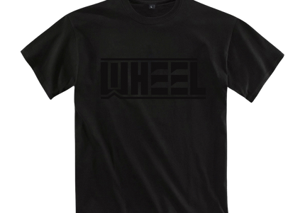WHEEL - Logo Black On Black T-Shirt