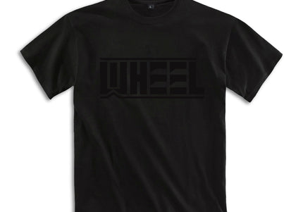 WHEEL - Logo Black On Black T-Shirt
