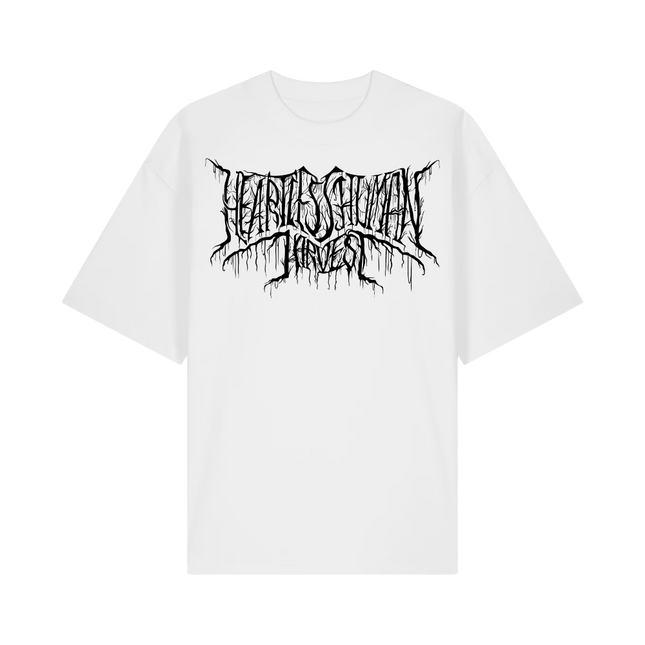 HEARTLESS HUMAN HARVEST - White Deathcore T-Shirt