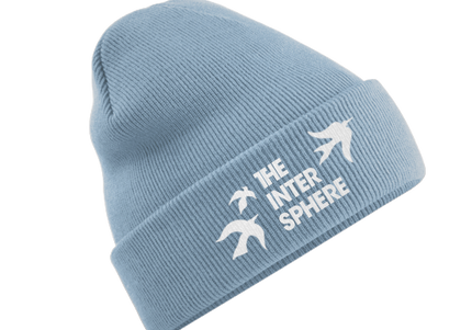 THE INTERSPHERE - Birds Logo Beanie (dusty blue)