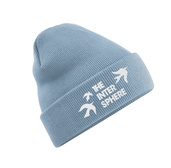 THE INTERSPHERE - Birds Logo Beanie (dusty blue)